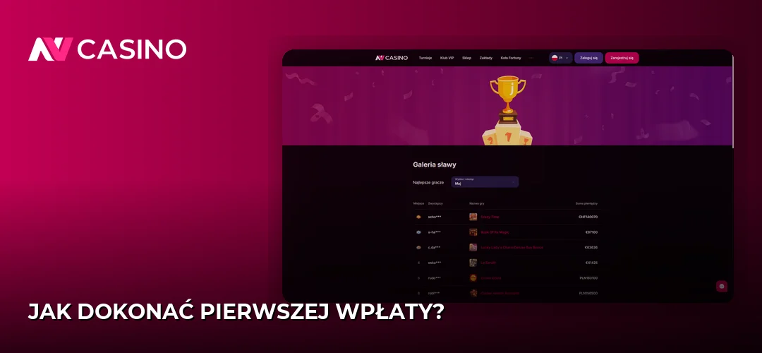 Jak dokonać pierwszej wpłaty?
