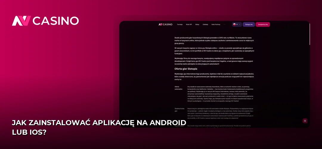 Jak zainstalować aplikację na Android lub iOS?